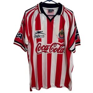 Vintage Chivas Guadalajara 1997-1998 Atletica Home Soccer Jersey Mens L Mexican